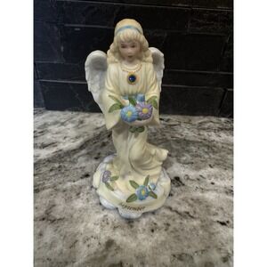 Vintage Birthstone angel 1997 Enesco September Sapphire Blue Stone Gift Birthday